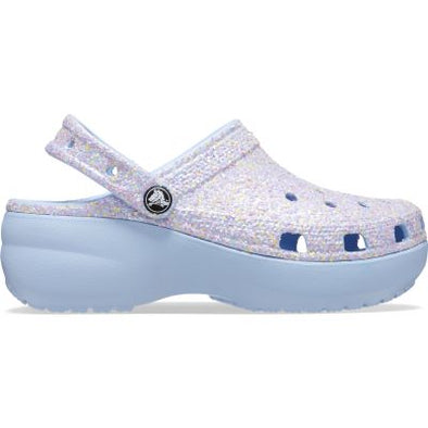 Classic platform glitter clog w