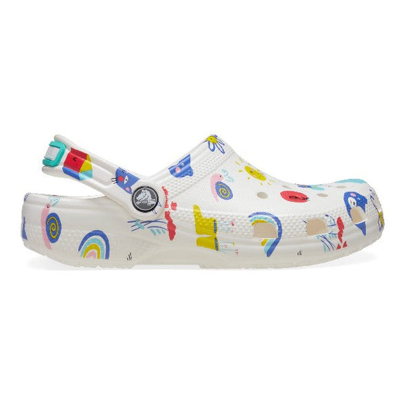 Sandalias crocs classic doodle print clog toddler