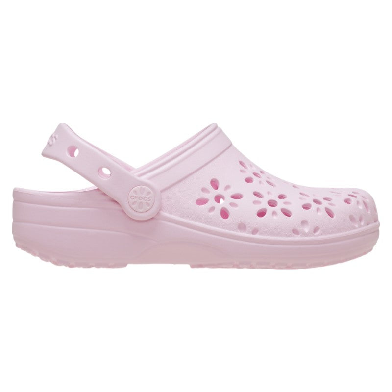Classic Floral Cut Out Clog Crocs para niños