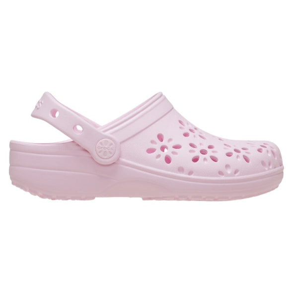 Classic floral cut out clog calzado p/junior k
