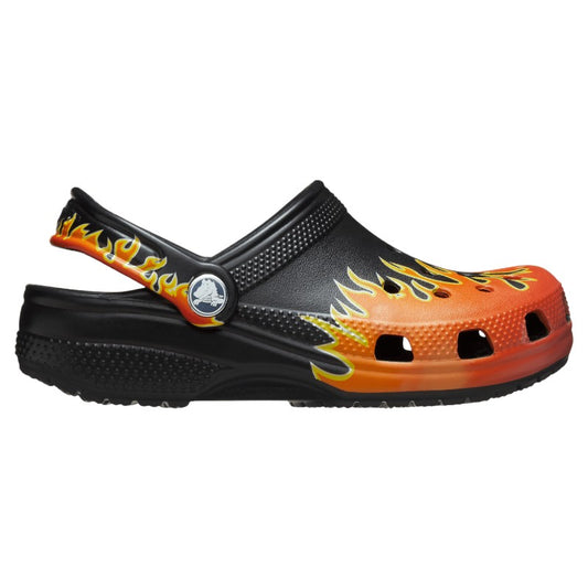 Crocs Classic Flames Clog para niños
