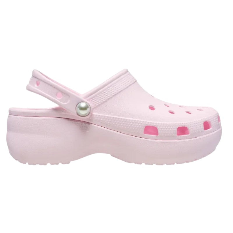Classic Platform Pearl Clog Crocs para dama