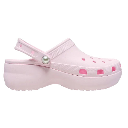 Classic Platform Pearl Clog Crocs para dama