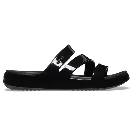 Crocs Getaway patent strappy chancleta para dama