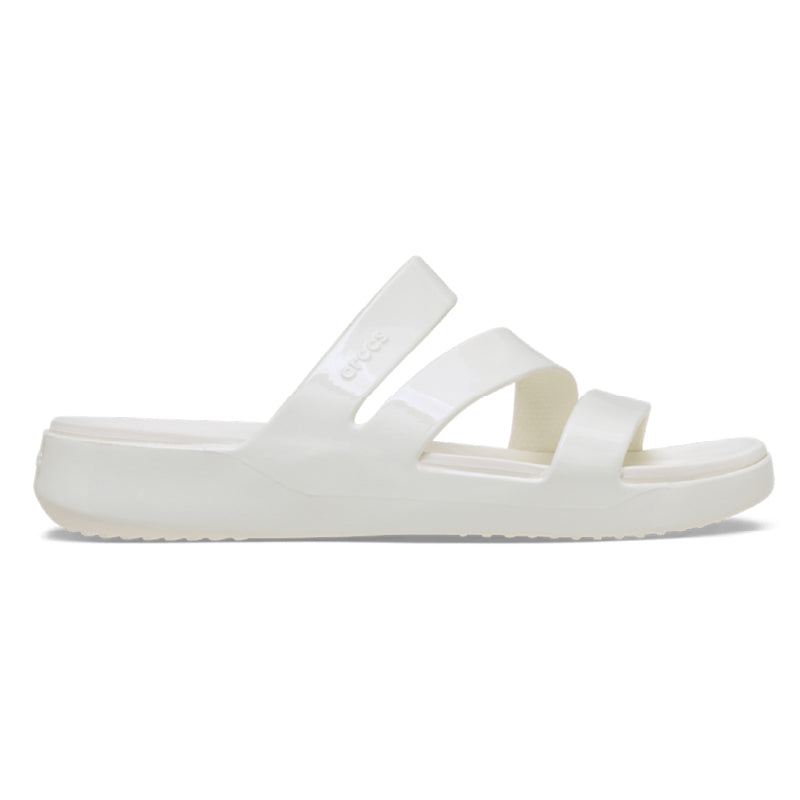 Crocs Getaway patent strappy chancleta para dama