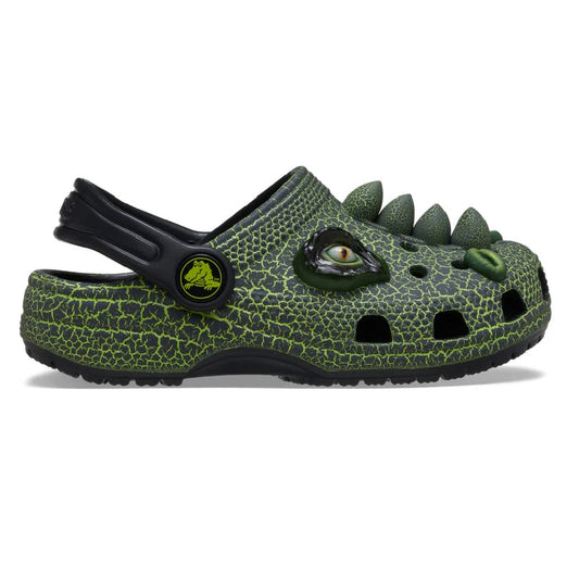 Classic I Am Scary Dino Clog Crocs para niños pequeños