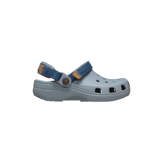 Crocs Classic Denim Adjustable Backstrap Clog para niños