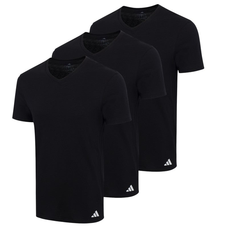 Camiseta Adidas hombre set 3 piezas cuello V