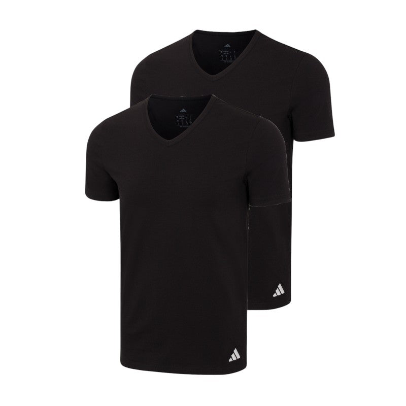 Camiseta interior 2-pack Adidas cuello V para caballero
