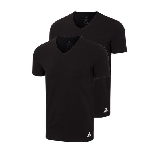 Camiseta interior 2-pack Adidas cuello V para caballero
