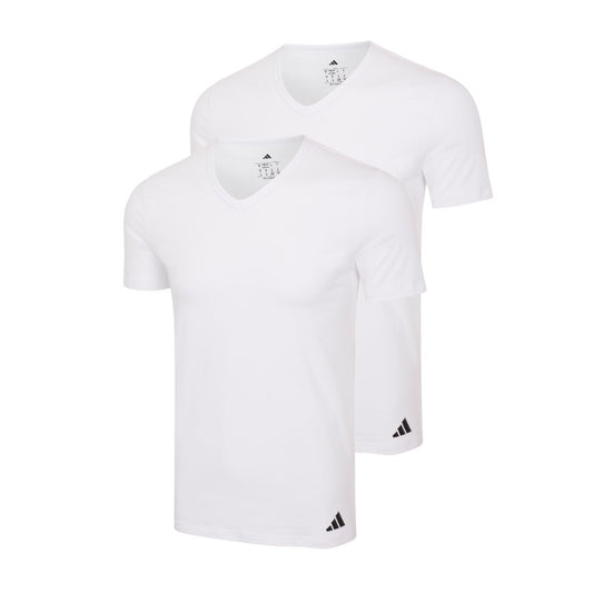 Camiseta interior 2-pack Adidas cuello V para caballero