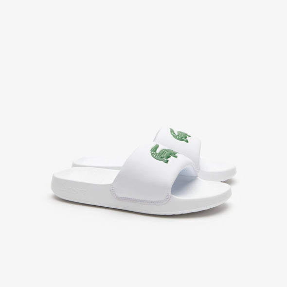 Chancletas de niños lacoste croco 1.0 en material sintetico