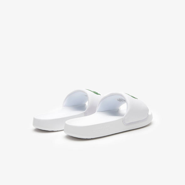 Chancletas de niños lacoste croco 1.0 en material sintetico