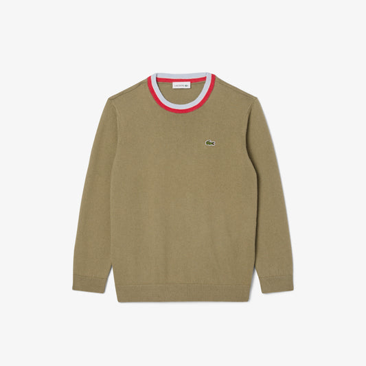 Suéter cuello redondo Lacoste para niños
