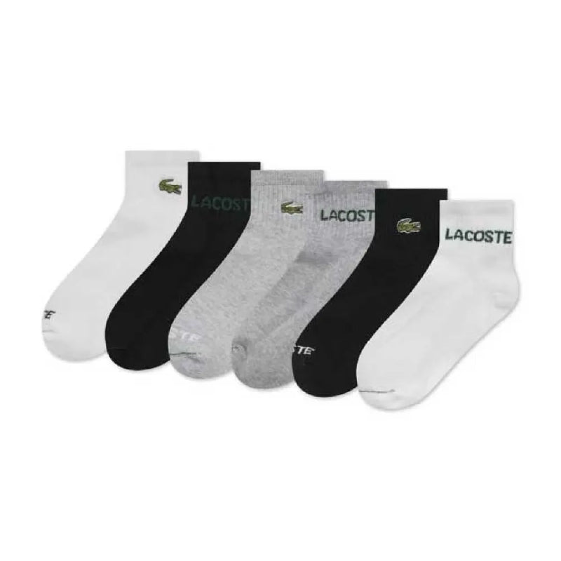 6 pares de calcetines Lacoste para dama