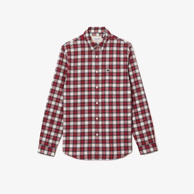 Camisa de hombre lacoste regular fit de manga largas