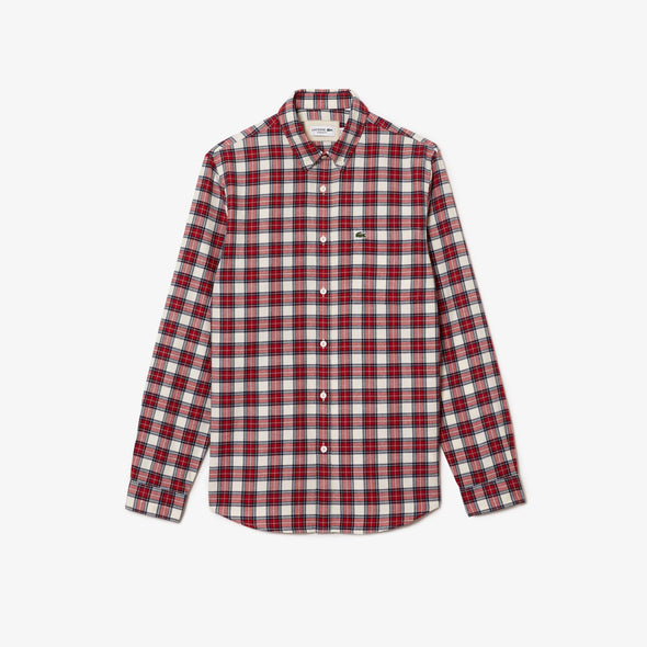 Camisa de hombre lacoste regular fit de manga largas