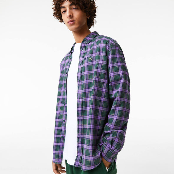 Camisa de hombre lacoste regular fit de manga largas