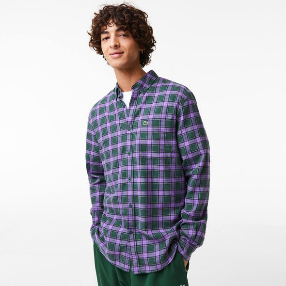 Camisa de hombre lacoste regular fit de manga largas