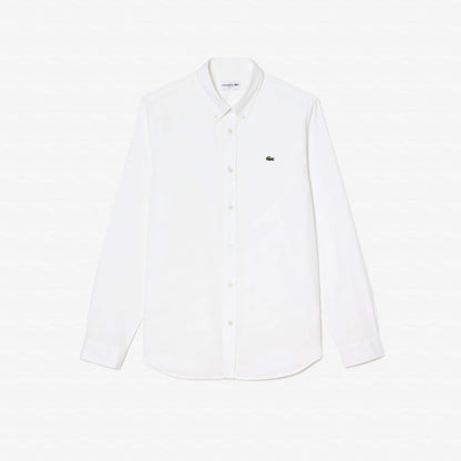 Camisa Lacoste slim fit de algodón premium