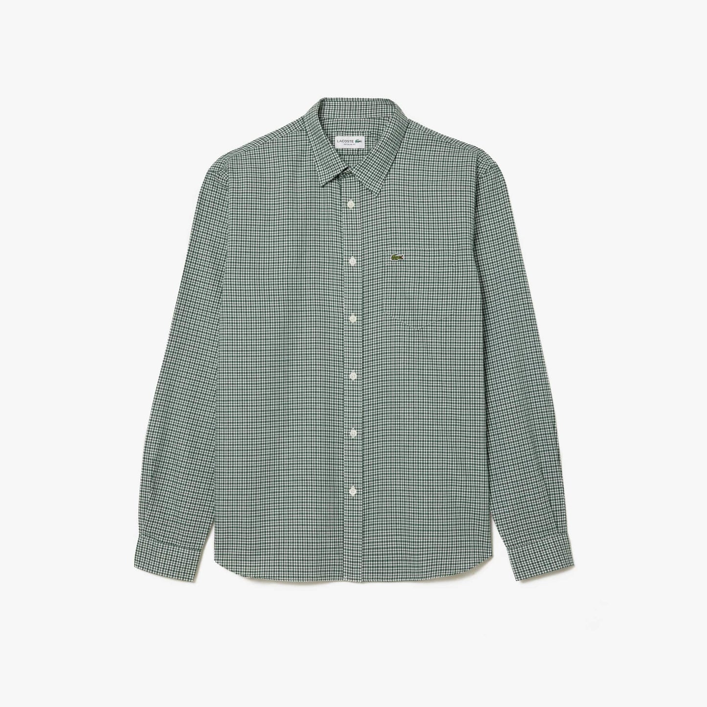 Camisa Lacoste de algodón en cuadros