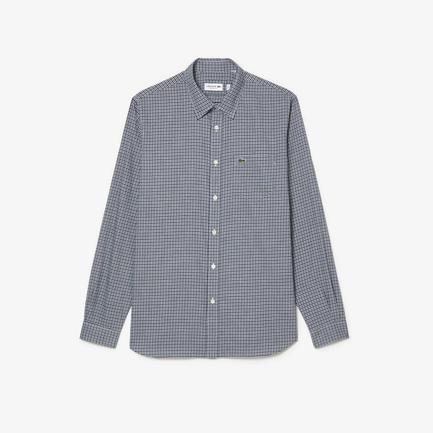 Camisa Lacoste de algodón en cuadros