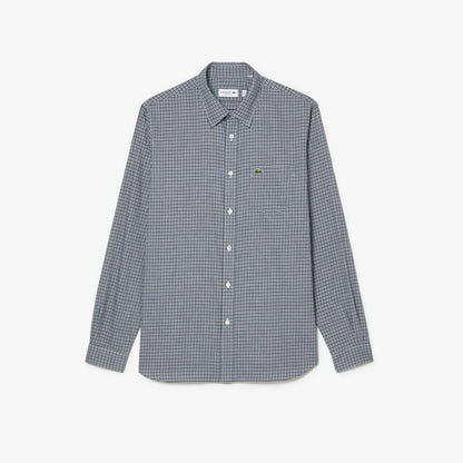 Camisa Lacoste de algodón en cuadros