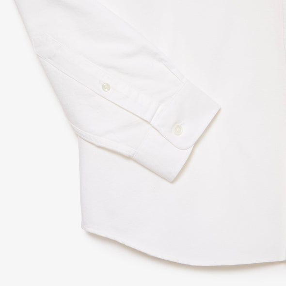 Camisa de hombre lacoste oxford regular fit de algodon