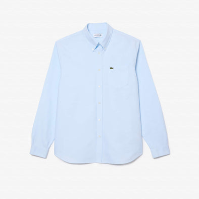 Camisa de hombre lacoste oxford regular fit de algodon