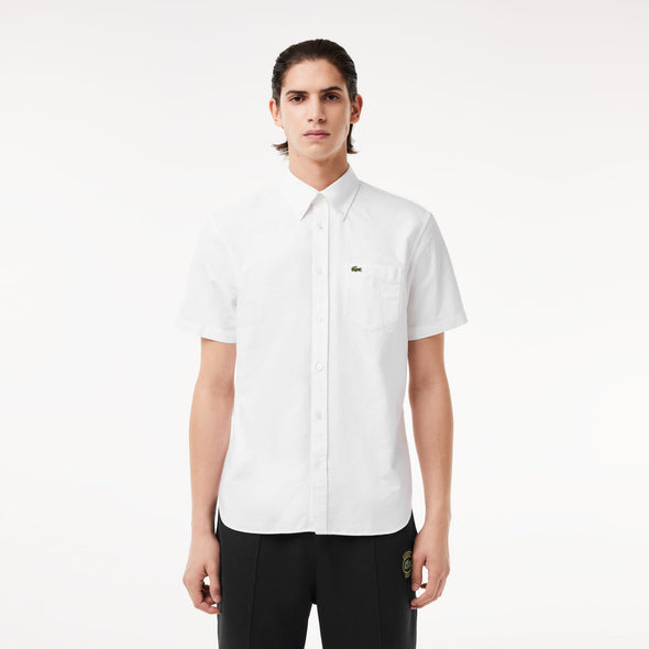 Camisa de hombre lacoste regular fit de manga corta