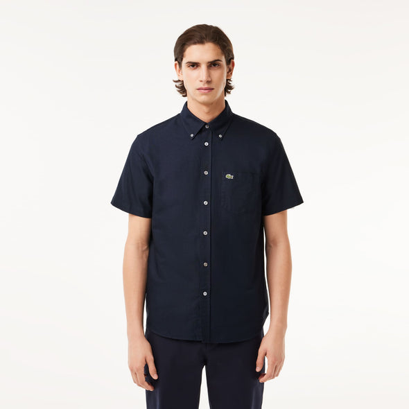 Camisa de hombre lacoste regular fit de manga corta