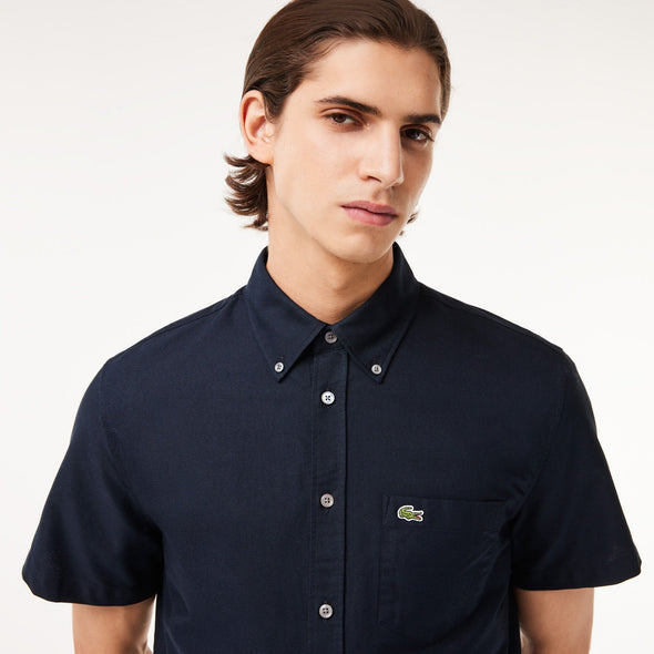 Camisa de hombre lacoste regular fit de manga corta