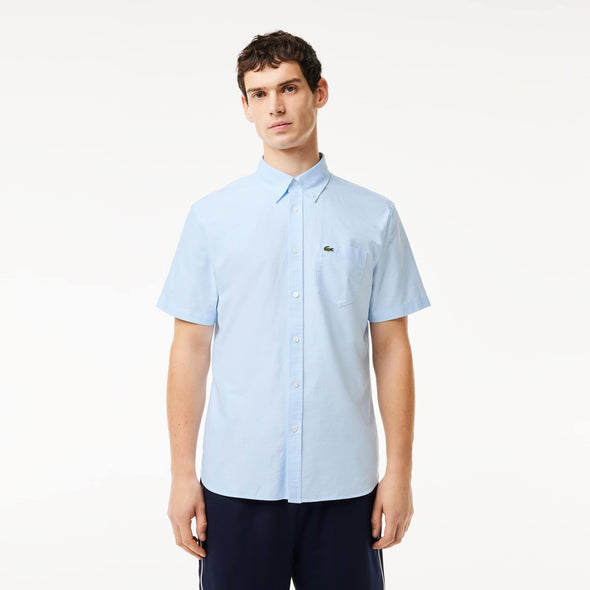 Camisa de hombre lacoste regular fit de manga corta