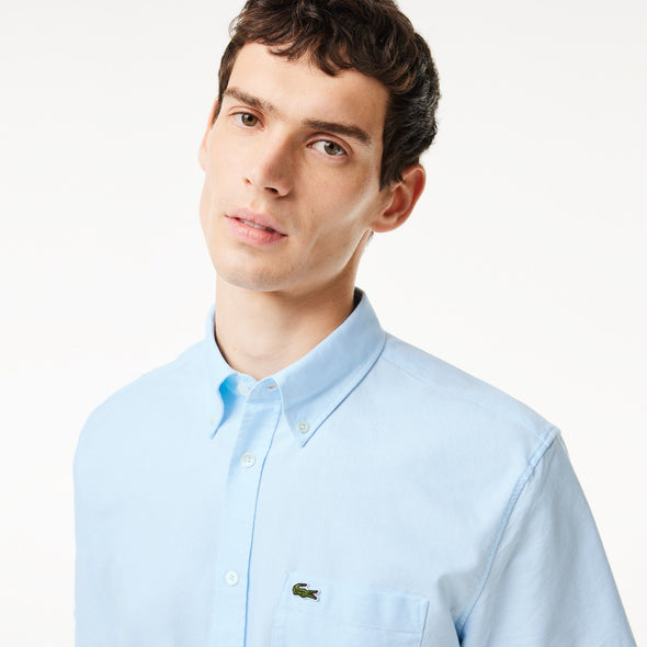 Camisa de hombre lacoste regular fit de manga corta