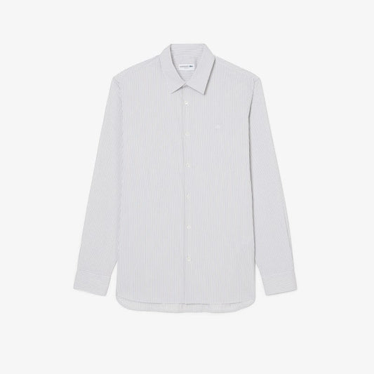Camisa popelín elastizado rayada Lacoste