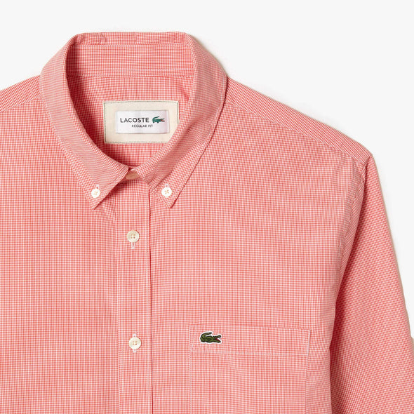 Camisa de hombre lacoste regular fit en algodon