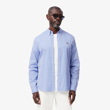 Camisa Lacoste slim fit de algodón premium
