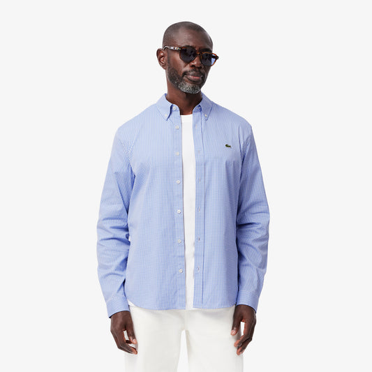 Camisa Lacoste slim fit de algodón premium