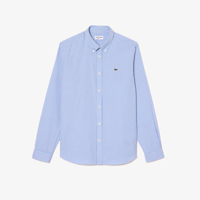Camisa de hombre lacoste slim fit de algodon premium