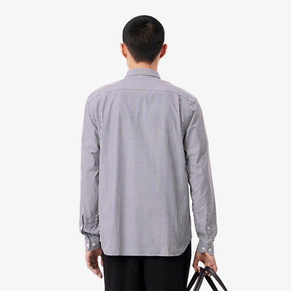 Camisa de hombre lacoste en algodon de rayas