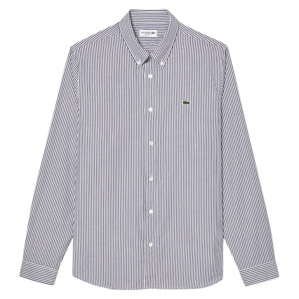 Camisa de hombre lacoste en algodon de rayas