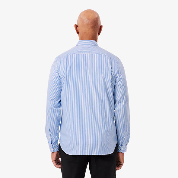 Camisa de hombre lacoste en algodon de rayas