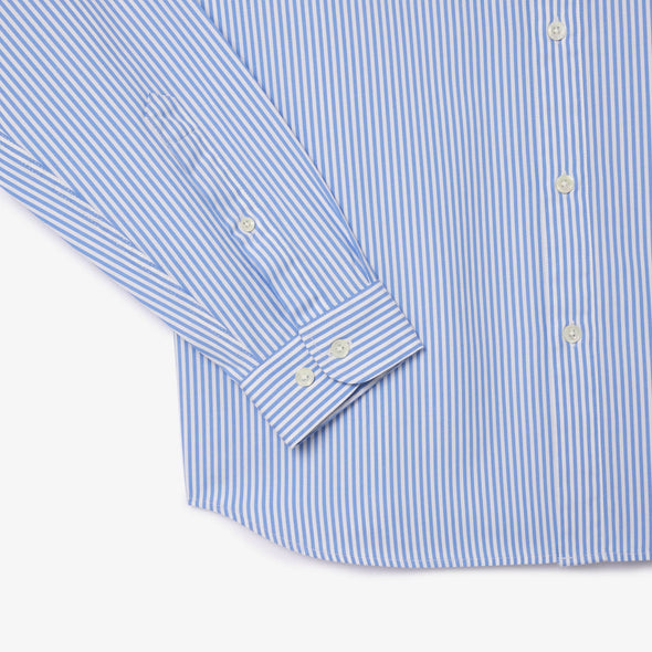 Camisa de hombre lacoste en algodon de rayas