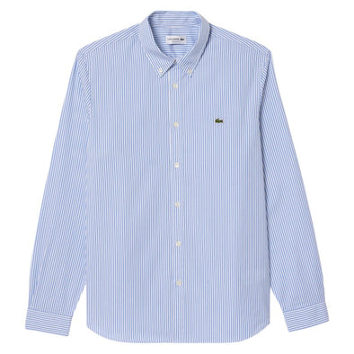 Camisa de hombre lacoste en algodon de rayas