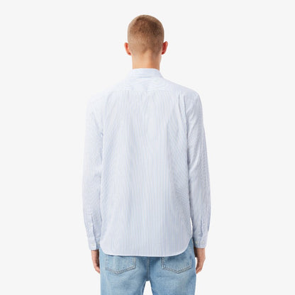 Camisa pinpoint rayada regular fit Lacoste
