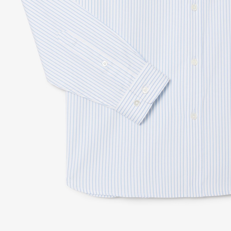 Camisa pinpoint rayada regular fit Lacoste