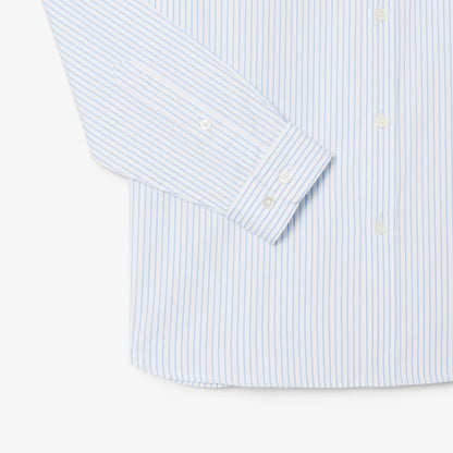Camisa pinpoint rayada regular fit Lacoste