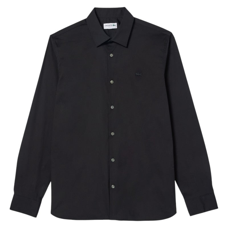 Camisa Lacoste Slim Fit de algodón con cuello francés