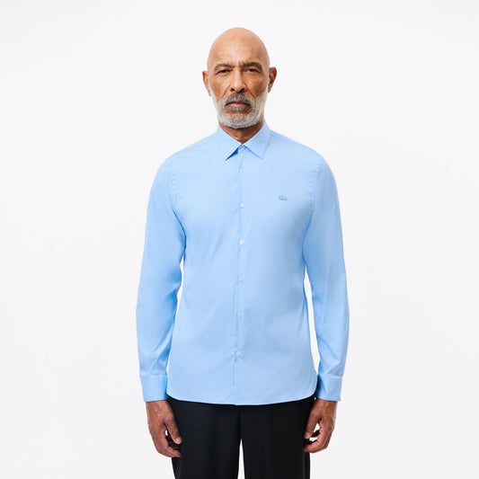 Camisa Lacoste Slim Fit de algodón con cuello francés