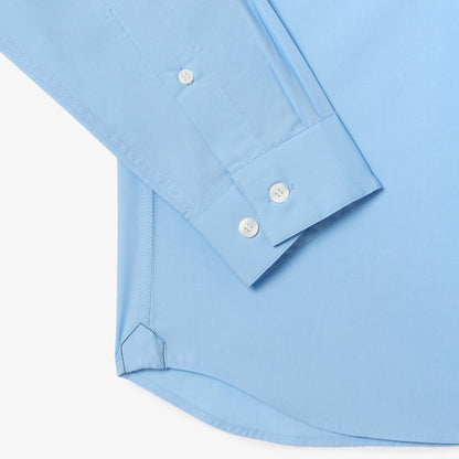 Camisa Lacoste poplin slim fit manga larga